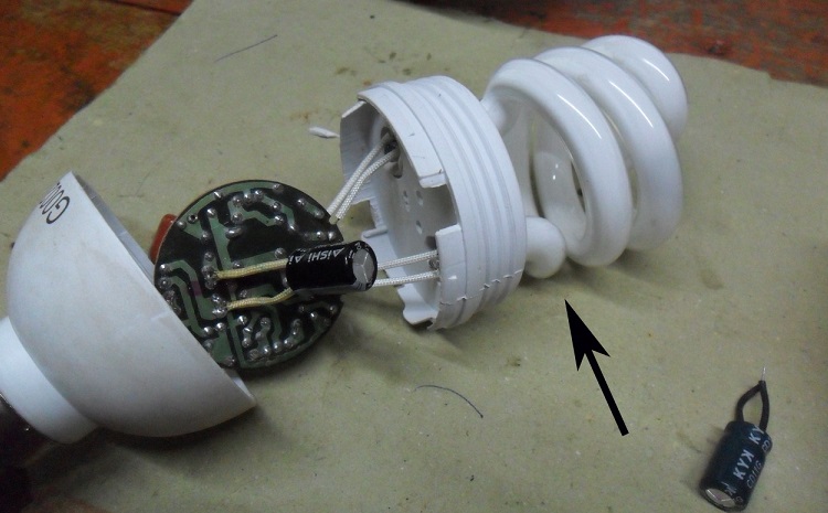 how to repair cfl bulb