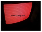 red display in crt tv