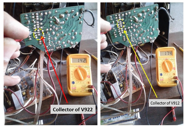 CRT TV VOLTAGE CHECKING