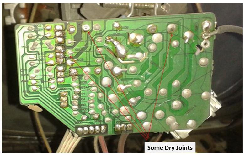 DRY SOLDER IN BOARD
