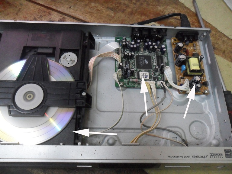 Philips DVD can't open tray