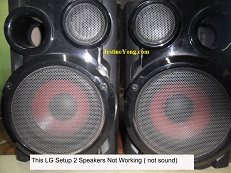 lg speaker no sound and repair