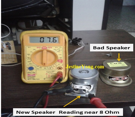 low sound in speaker repair