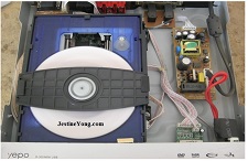 "No Disk” display on a DVD player easily repaired
