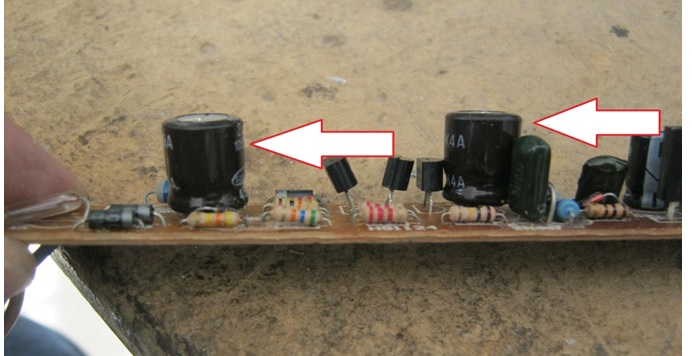 fix board with bad capacitor