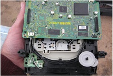 Loading problem on a DVD player repaired. Pioneer DV-535