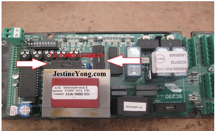 main gate control board repair