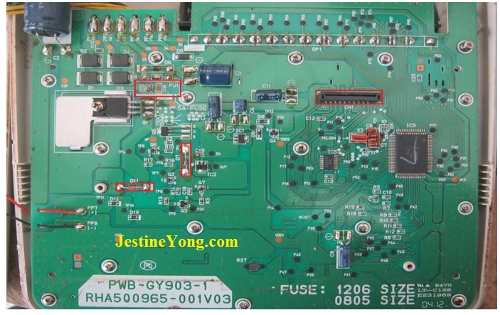 casio calculator circuit board