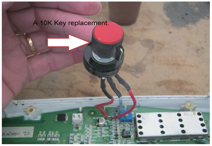 10k resistor key replacement