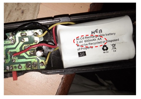 2.4 volt 600mah battery