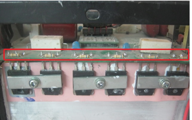 fet shorted in welding machine