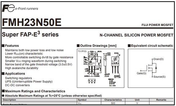23n50 datasheet