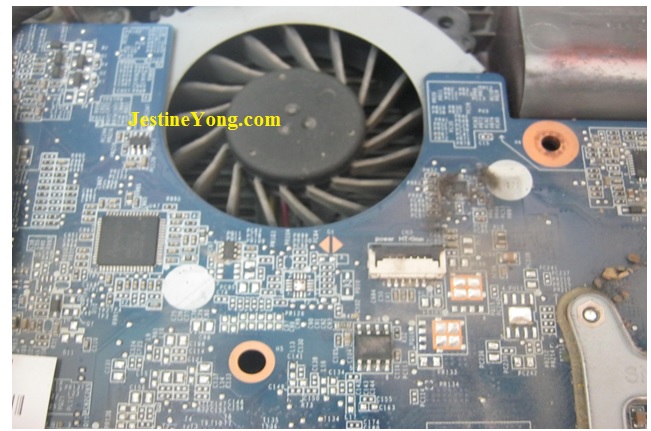 A Laptop On With A Loud Cooling Fan Repaired. Model Pavilion G7 | ElectronicsRepairFaq.com