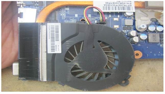 dirt in laptop fan