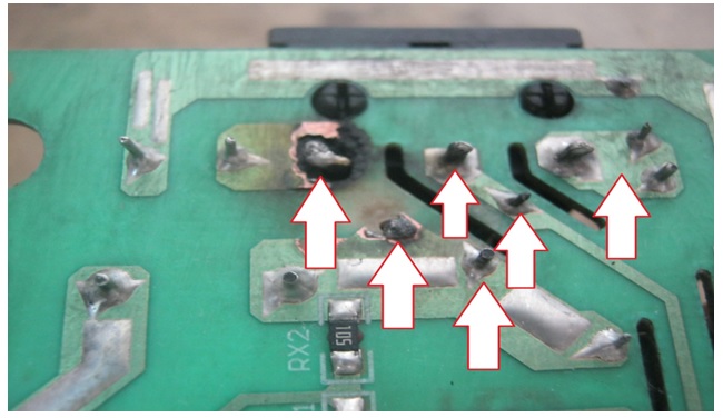 dry joints in power supply